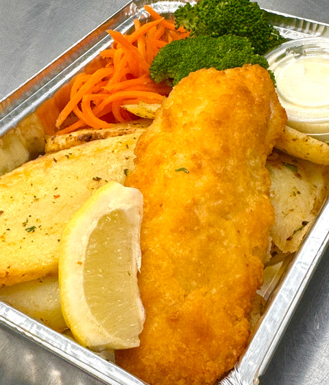 FISH'N CHIPS D'AIGLEFIN EN PÂTE À LA BIÈRE