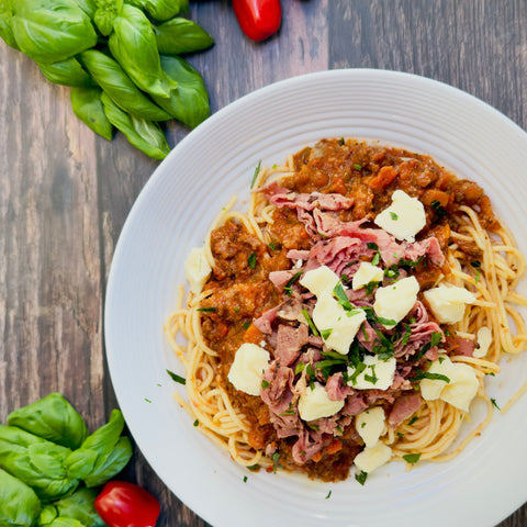 SPAGHETTINIS FOU DE VIANDE