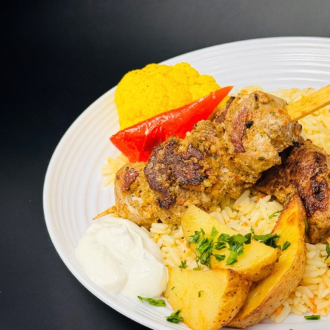 BROCHETTES DE POULET AIL & POIVRONS RÔTIS