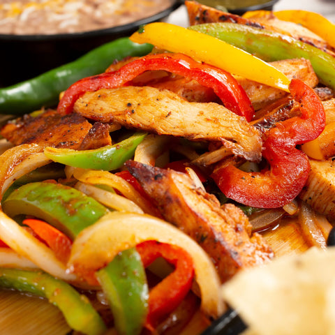 FAJITAS AU POULET, POIVRONS & FROMAGE