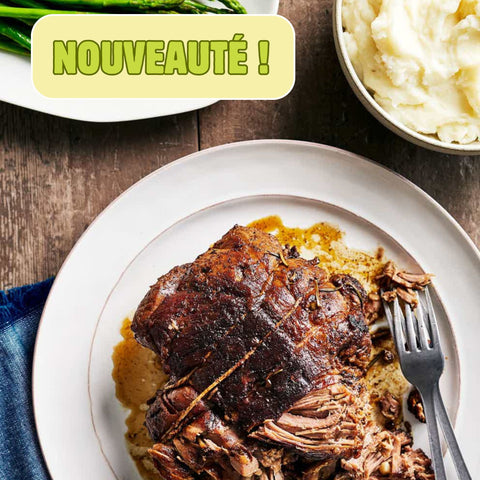 GIGOT D'AGNEAU BRAISÉ MOUTARDE & ROMARIN