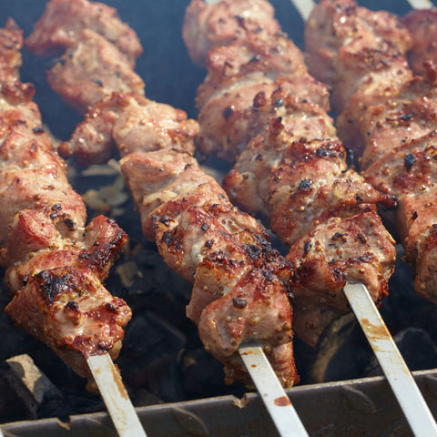 BROCHETTES DE POULET AIL & POIVRONS RÔTIS