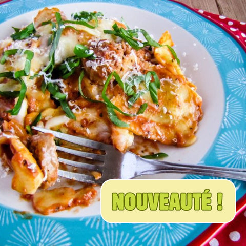 GRATIN DE RAVIOLIS À LA SAUCISSE ITALIENNE