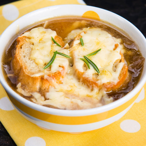 SOUPE À L'OIGNON GRATINÉE