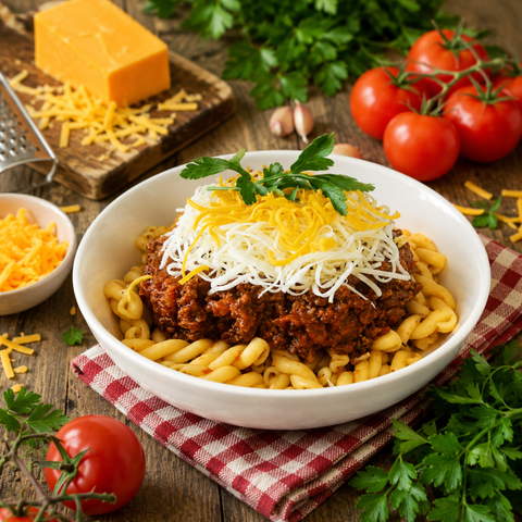 BOL DE PÂTES SLOPPY JOE & FROMAGE