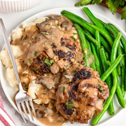 HAMBURGER STEAK STROGANOFF
