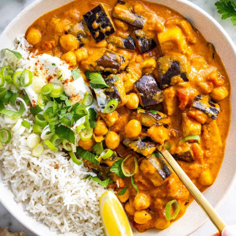 CARI COCO DE POIS CHICHES & AUBERGINES