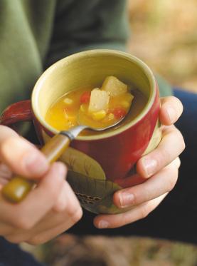 Chaudrée de maïs, pommes de terre & poivrons