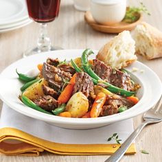 BRAISÉ DE BOEUF À LA MOUTARDE & LÉGUMES