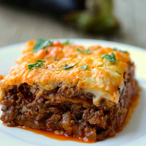 MOUSSAKA GRECQUE AU BOEUF